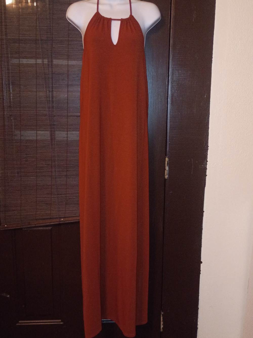 Forever 21 Rust Halter Maxi Dress